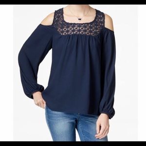 Jessica Simpson cold shoulder blouse